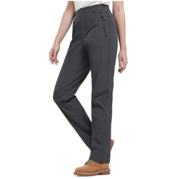 CAMEL CROWN Womens Softshell Pants Fleece Lined Waterproof Ski Hiking szmedium - Picture 1 of 9